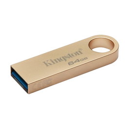 Kingston DataTraveler SE9 G3 - Clé USB 3.2 Gen 1 de 64 Go jusqu'à 220 Mo/s - Boîtier métallique doré