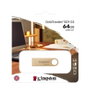 Kingston DataTraveler SE9 G3 - Clé USB 3.2 Gen 1 de 64 Go jusqu'à 220 Mo/s - Boîtier métallique doré