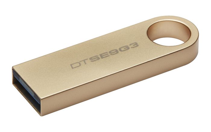 Kingston DataTraveler SE9 G3 - Clé USB 3.2 Gen 1 de 64 Go jusqu'à 220 Mo/s - Boîtier métallique doré