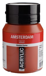 Amsterdam Standard Series Peinture Acrylique 500 ml Terre de Sienne Brûlée 411