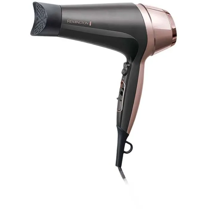 Remington D5706 - Coffret Coiffure Sèche-Cheveux Ionique Curl Confidence 2200W avec Grille Céramique, Concentrateurs, Diffuseur et Brosse 45mm - Léger et Silencieux