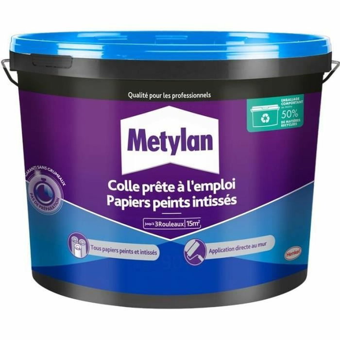 Metylan Colle Papiers Peints Intissés Blanc 2,25 kg Metylan Colle Papiers Peints Intissés Blanc 2,25 kg