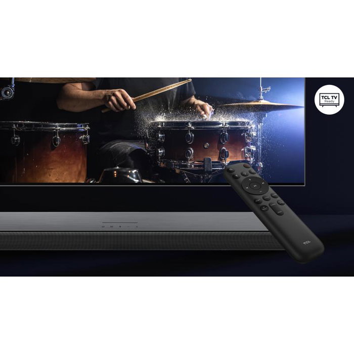 TCL Soundbar S45HE - Barre de son avec subwoofer sans fil pour TV - Connectivité HDMI ARC, Bluetooth et optique