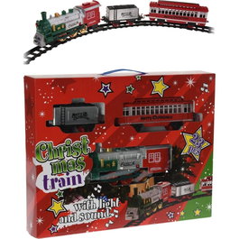 Basics Train de Noël avec lumières et son