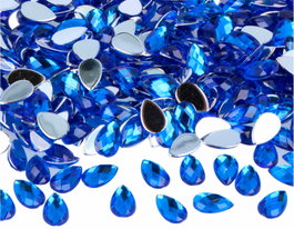 Innspiro Gemmes décoratives acryliques goutte bleu 8x13mm 2000u. Approx.