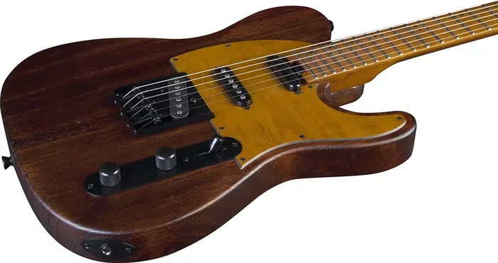 EKO Guitare Électrique Tero 701 Wildwood Natural, Corps Paulownia, Manche Érable Torréfié, 3 Micros Simple