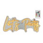 Lumineo Lumière LED néon Let's Party 40 x 18 x 1,5 cm couleur changeante avec télécommande USB-C
