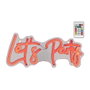 Lumineo Lumière LED néon Let's Party 40 x 18 x 1,5 cm couleur changeante avec télécommande USB-C