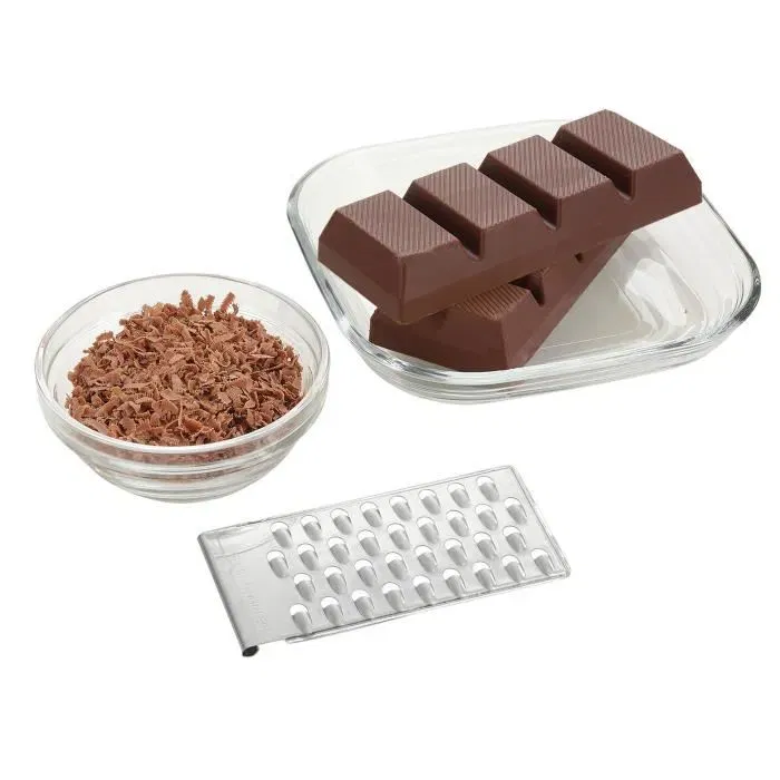 Leifheit 23170 ComfortLine Râpe universelle 5 en 1 pour légumes, avec 5 grilles interchangeables et poussoir de sécurité, en acier inoxydable pour cuisine