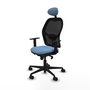 Chaise de Bureau Piqueras y Crespo 1D036N1 Bleu ciel