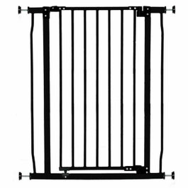 Dreambaby Barrière de sécurité Extra Haute Liberty, Noire, 75/81 x 93 cm