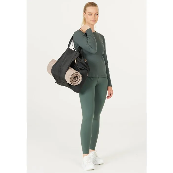 Athlecia Sac de yoga 2 en 1 Maiyin Noir à bandoulière grand format avec fermeture magnétique et compartiment pour tapis de yoga en polyester Athlecia Sac de yoga 2 en 1 Maiyin Noir à bandoulière grand format avec fermeture magnétique et compartiment pour tapis de yoga en polyester