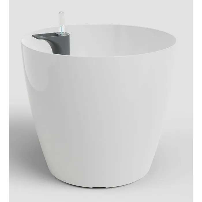 Artevasi Pot de Fleurs San Remo SWS 36 BR - Plastique Résistant UV, Ø36 x H33.5 cm, 25 Litres, Blanc - Pour Intérieur et Extérieur Artevasi Pot de Fleurs San Remo SWS 36 BR - Plastique Résistant UV, Ø36 x H33.5 cm, 25 Litres, Blanc - Pour Intérieur et Extérieur
