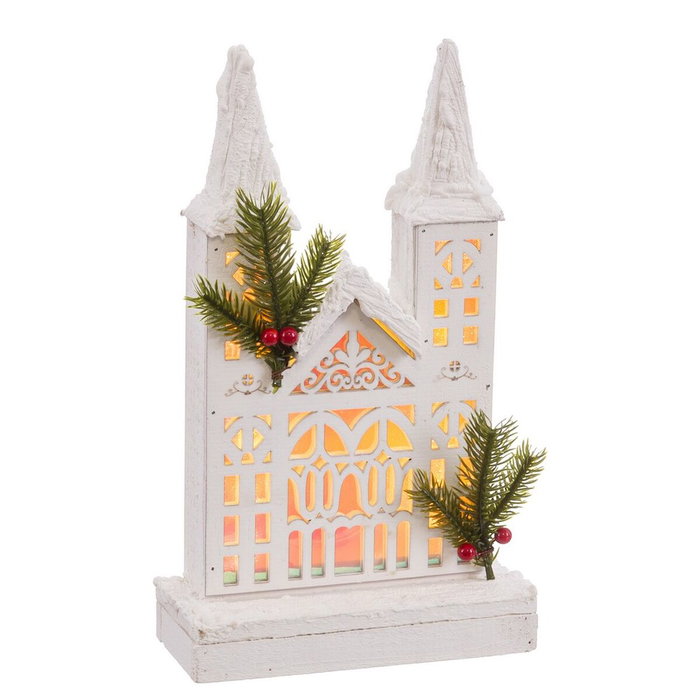 BigBuy Home Décoration lumineuse Naturel Église
