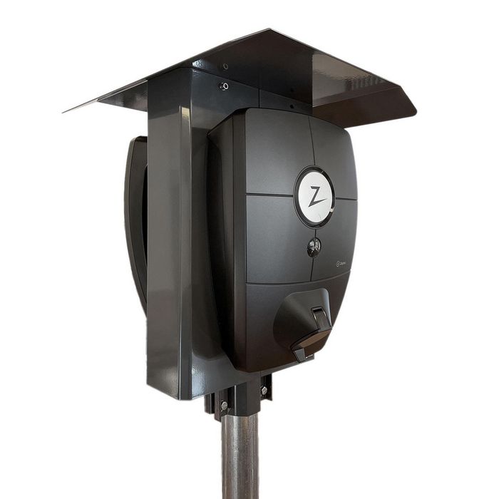 Next Green Polebox 270 D - Support tubulaire pour borne de recharge électrique, montage sur poteau Ø 60 mm, avec terminal de distribution et rail DIN pour disjoncteur différentiel Next Green Polebox 270 D - Support tubulaire pour borne de recharge électrique, montage sur poteau Ø 60 mm, avec terminal de distribution et rail DIN pour disjoncteur différentiel
