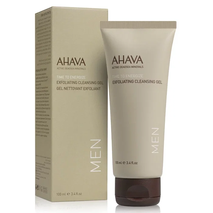 Ahava Time to Energize Gel nettoyant exfoliant pour hommes, 100 ml Ahava Time to Energize Gel nettoyant exfoliant pour hommes, 100 ml