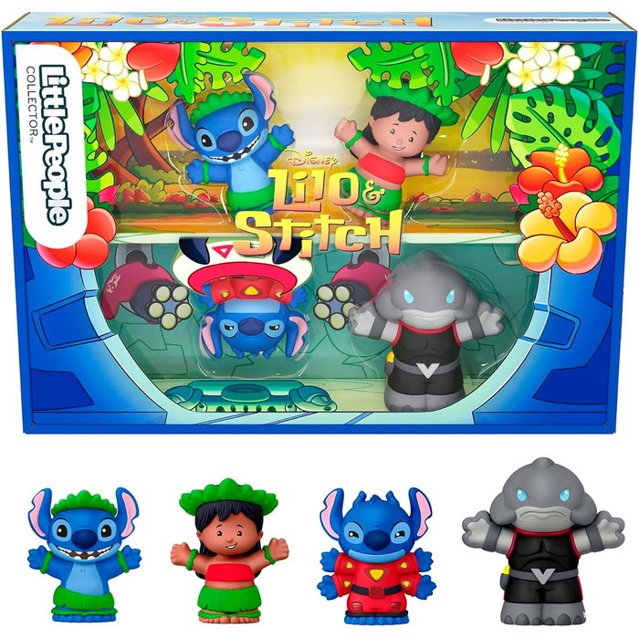 Mattel Coffret 4 figurines Little People Lilo et Stitch Disney