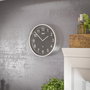 Mebus 19578 Horloge murale radio-contrôlée Argent / Noir