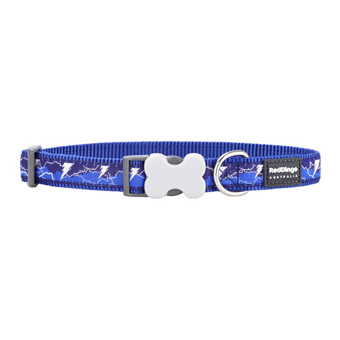 Collier pour Chien Red Dingo STYLE LIGHTNING Blue marine 31-47 cm Collier pour Chien Red Dingo STYLE LIGHTNING Blue marine 31-47 cm