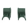 WOLFPACK LINEA PROFESIONAL Jeu de 2 roulements pour brouette de chantier jaune, 1 trou