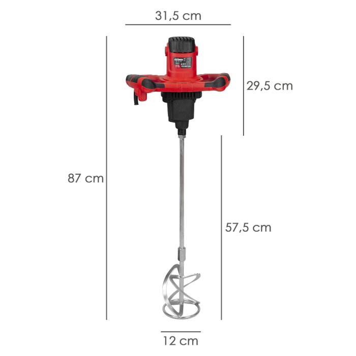 WOLFPACK LINEA PROFESIONAL Mélangeur Électrique 1400 Watt 2 Vitesses