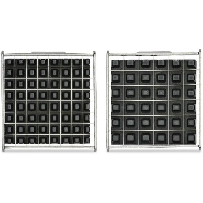 Livoo MEN410 Coupe-frites avec 2 grilles en acier inoxydable, ventouse, pieds antidérapants, grilles lavables au lave-vaisselle