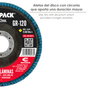WOLFPACK LINEA PROFESIONAL Disco Laminas Lija Circonio Pluz 115x22 mm Grain 120