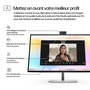 HP Série 7 Pro 27 pouces - Écran de conférence 4K avec IA, Thunderbolt 4, webcam Poly Studio intégrée et calibrage des couleurs d'usine