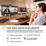 HP Série 7 Pro 27 pouces - Écran de conférence 4K avec IA, Thunderbolt 4, webcam Poly Studio intégrée et calibrage des couleurs d'usine