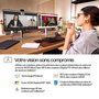HP Série 7 Pro 27 pouces - Écran de conférence 4K avec IA, Thunderbolt 4, webcam Poly Studio intégrée et calibrage des couleurs d'usine