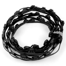Q&Q Rouleau pour ressort zig-zag en plastique noir, 150 m
