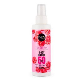 ORGANIC SHOP Lotion corporelle framboise + antioxydants SPF50