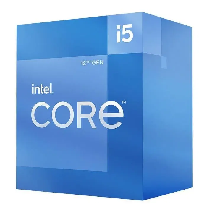 Intel Core i5-12400F Processeur pour PC - 6 Cœurs, jusqu'à 4.40 GHz, 18 Mo Cache, Socket LGA1700 (BX8071512400F)