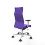 Piqueras Y Crespo Sillón Albacete Lila avec mécanisme Sincro et base aluminium