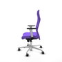Piqueras Y Crespo Sillón Albacete Lila avec mécanisme Sincro et base aluminium