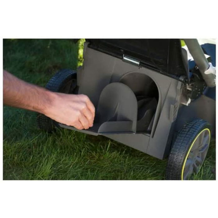 Ryobi Tondeuse à gazon sans fil 36V RLM36X41H50PG, Ø coupe 40 cm, batterie 5,0 Ah, chargeur, traction Power Assist, ramassage/mulching, hauteur réglable 20-70 mm Ryobi Tondeuse à gazon sans fil 36V RLM36X41H50PG, Ø coupe 40 cm, batterie 5,0 Ah, chargeur, traction Power Assist, ramassage/mulching, hauteur réglable 20-70 mm