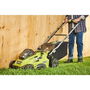 Ryobi Tondeuse à gazon sans fil 36V RLM36X41H50PG, Ø coupe 40 cm, batterie 5,0 Ah, chargeur, traction Power Assist, ramassage/mulching, hauteur réglable 20-70 mm