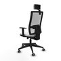 Piqueras y Crespo Chaise de Bureau Horna Traslack Blanche avec Appui-tête