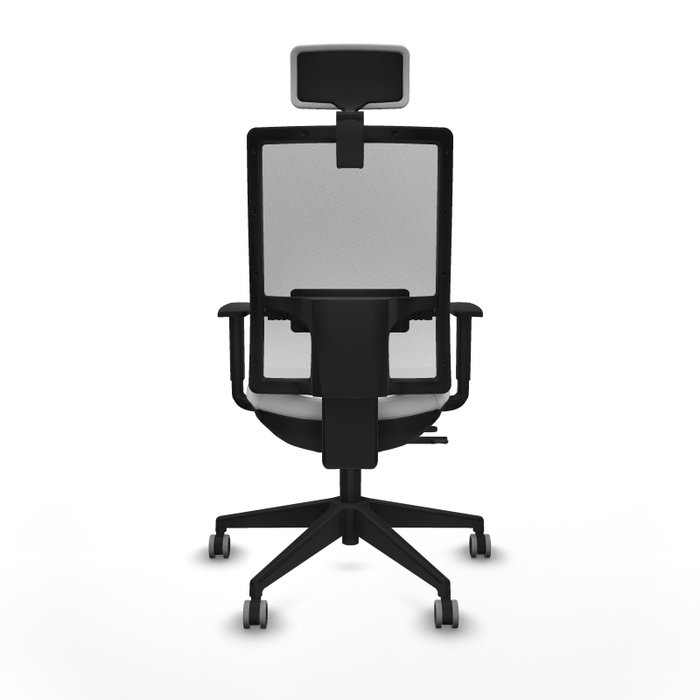 Piqueras y Crespo Chaise de Bureau Horna Traslack Blanche avec Appui-tête Piqueras y Crespo Chaise de Bureau Horna Traslack Blanche avec Appui-tête