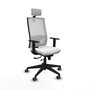 Piqueras y Crespo Chaise de Bureau Horna Traslack Blanche avec Appui-tête