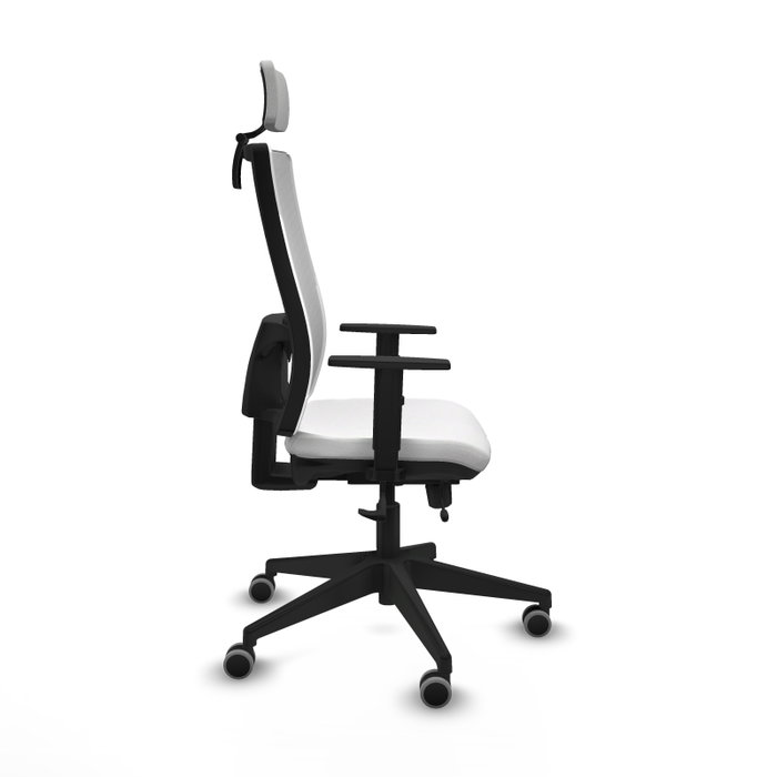 Piqueras y Crespo Chaise de Bureau Horna Traslack Blanche avec Appui-tête Piqueras y Crespo Chaise de Bureau Horna Traslack Blanche avec Appui-tête