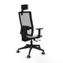 Piqueras y Crespo Chaise de Bureau Horna Traslack Blanche avec Appui-tête
