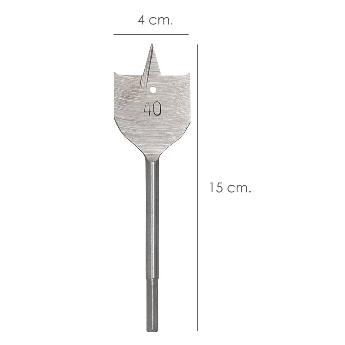 Wolfpack LINEA PROFESIONAL Mèche à bois plate 3 pointes 40,00 mm