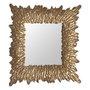 BigBuy Home Miroir mural Doré 74 x 7,5 x 74 cm