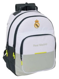Safta Sac à dos double adapté pour landau Real Madrid équipement 25/26, 32x42x15 cm, âge minimum 3 ans