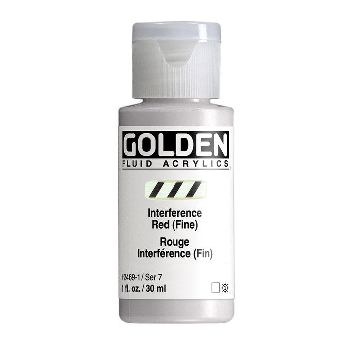Golden Rouge Interférence (Fin) Acrylique Fluide 30 ml Golden Rouge Interférence (Fin) Acrylique Fluide 30 ml