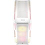 Corsair iCUE 5000T LX RGB Boîtier ATX Semi-Tour Blanc Verre Trempé Ventilation 10 Ventilateurs RVB