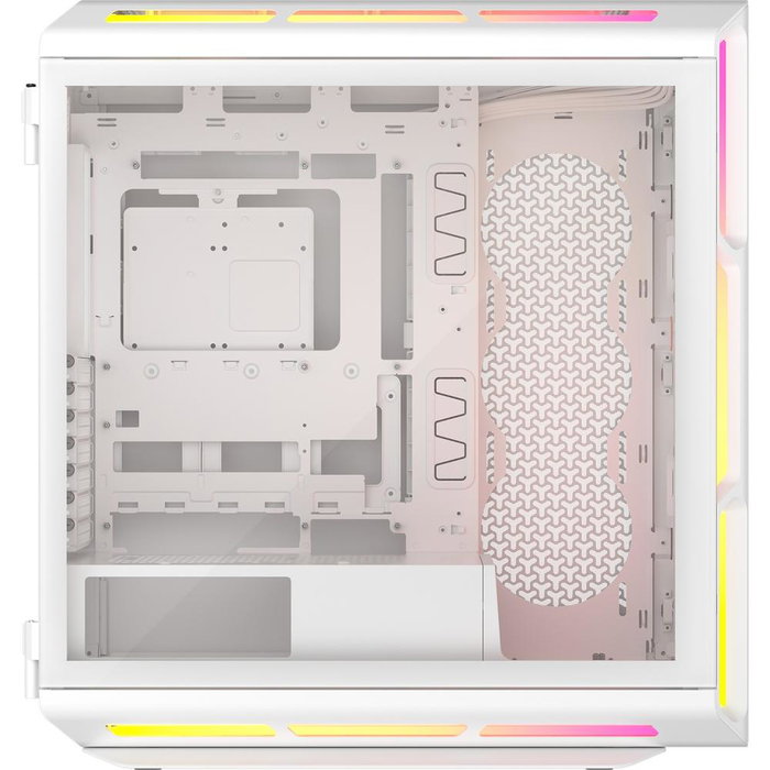 Corsair iCUE 5000T LX RGB Boîtier ATX Semi-Tour Blanc Verre Trempé Ventilation 10 Ventilateurs RVB