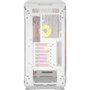 Corsair iCUE 5000T LX RGB Boîtier ATX Semi-Tour Blanc Verre Trempé Ventilation 10 Ventilateurs RVB