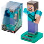 PUCKATOR - Figurine décorative solaire Steve (Minecraft), 14 cm, personnage animé pour jardin